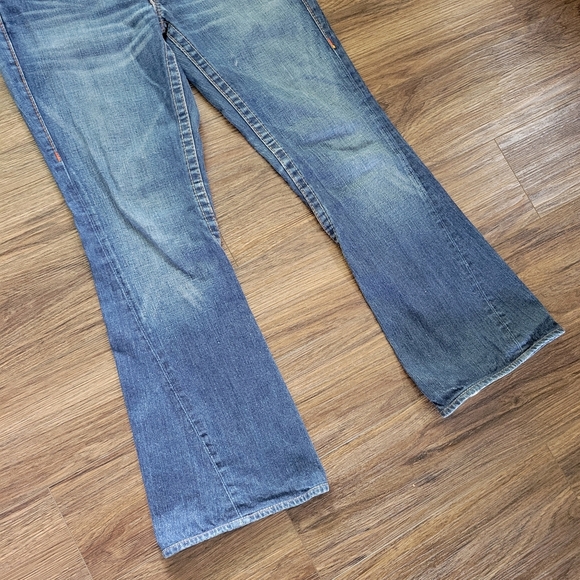 Y2K Vintage True Religion World Tour Joey Twisted Seam Flare Jeans Womens Sz 29* - Picture 4 of 10